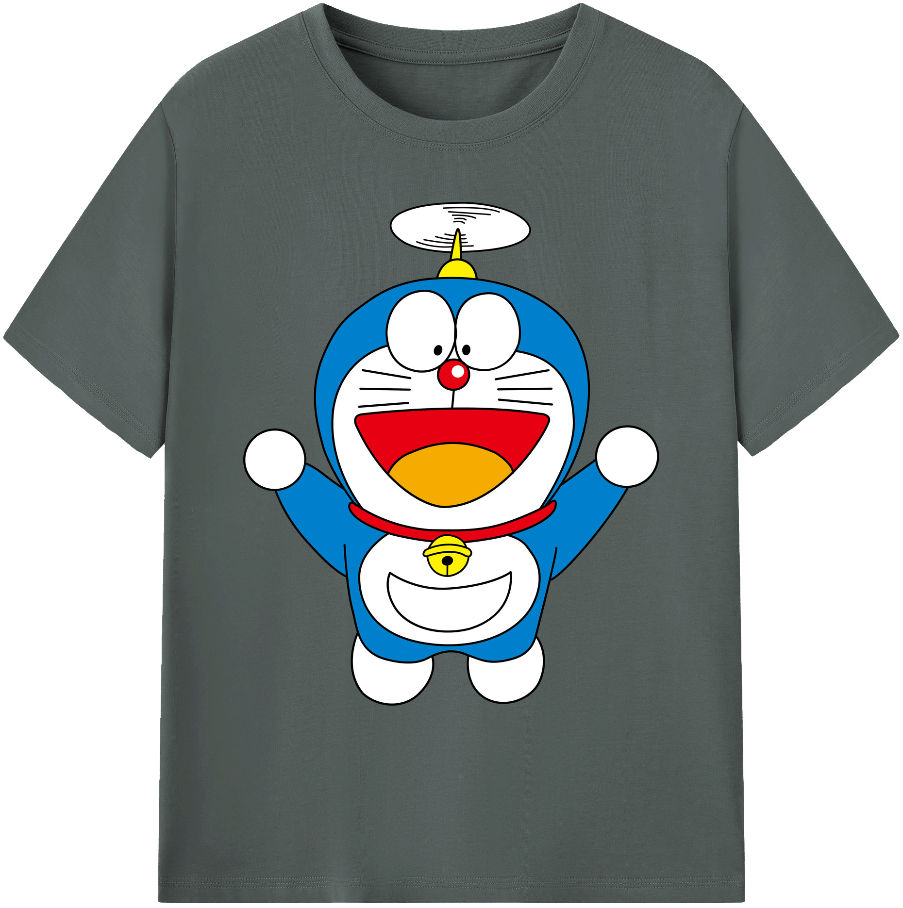 （画像用） ドラえもん Doraemon 綿100％ メンズ半袖Tシャツ｜肌触りやわらか＆通気性